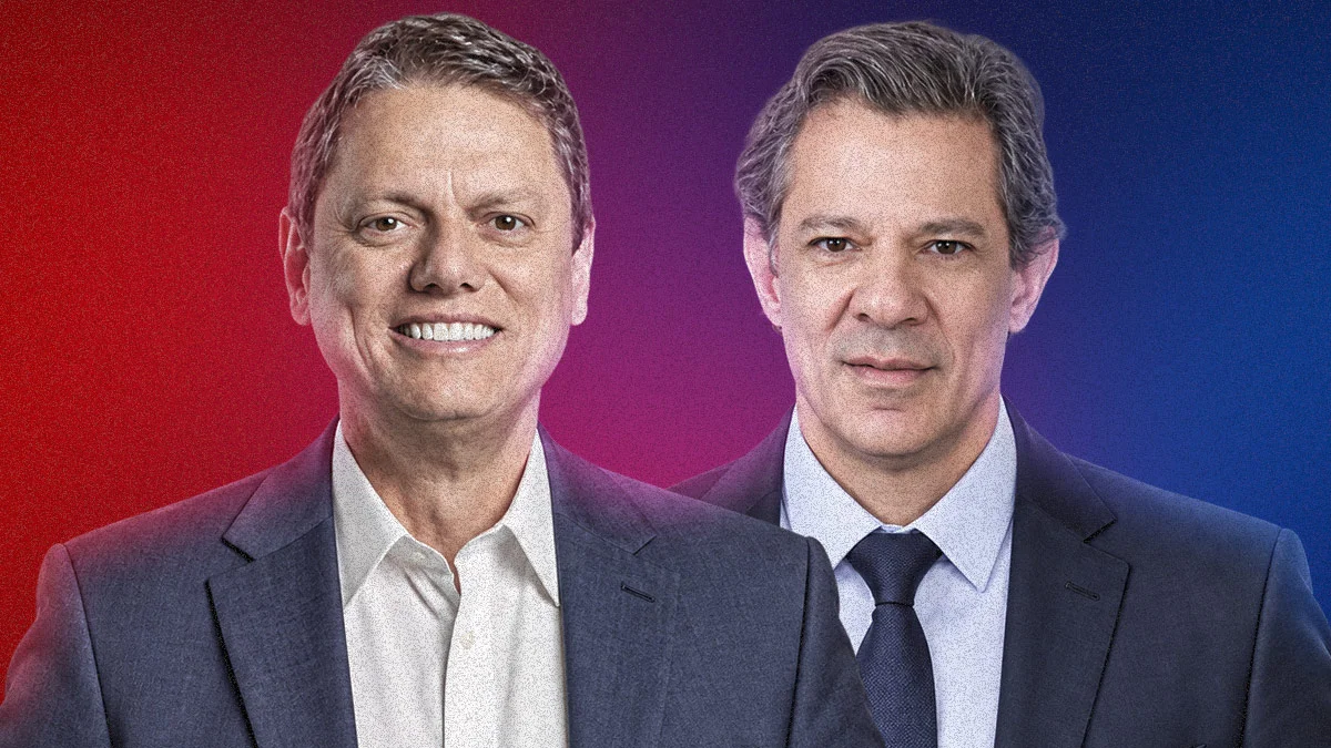 Quaest em SP: com 44%,Tarcísio mantém liderança sobre Haddad no 1º turno