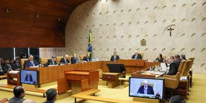Sessão no STF desta terça-feira, 15, para julgar relação suspeita de Alexandre de Moraes com o banqueiro Daniel Vorcaro Foto: Rosinei Coutinho/STF