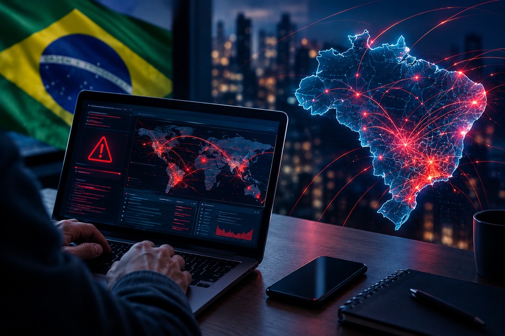 Brasil concentra grande volume de ataques cibernéticos na América Latina — Foto: Imagem gerada por IA/OpenAI