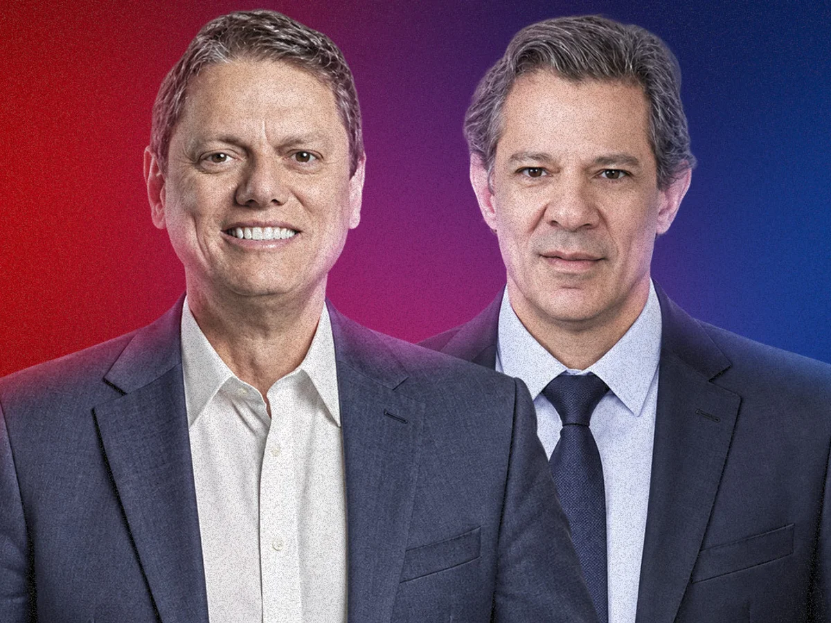 Quaest em SP: com 44%,Tarcísio mantém liderança sobre Haddad no 1º turno