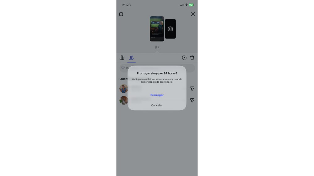 Instagram Plus permite prorrogar um Story por mais 24 horas, fazendo com que a publicação permaneça disponível por até 48 horas — Foto: Reprodução/Instagram