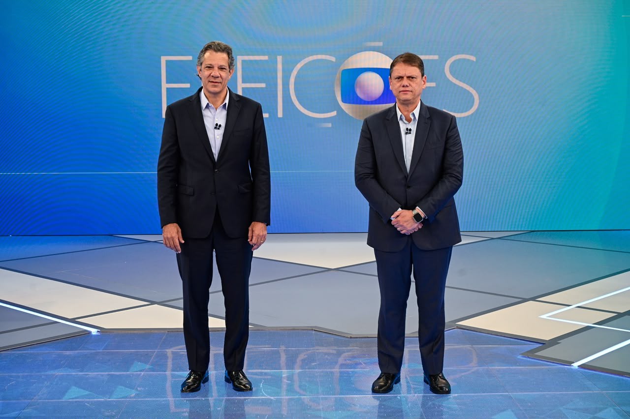 Tarcísio e Haddad nacionalizam debate em SP com ataques sobre infiltração do PCC e CV, saúde e governos Lula e Bolsonaro