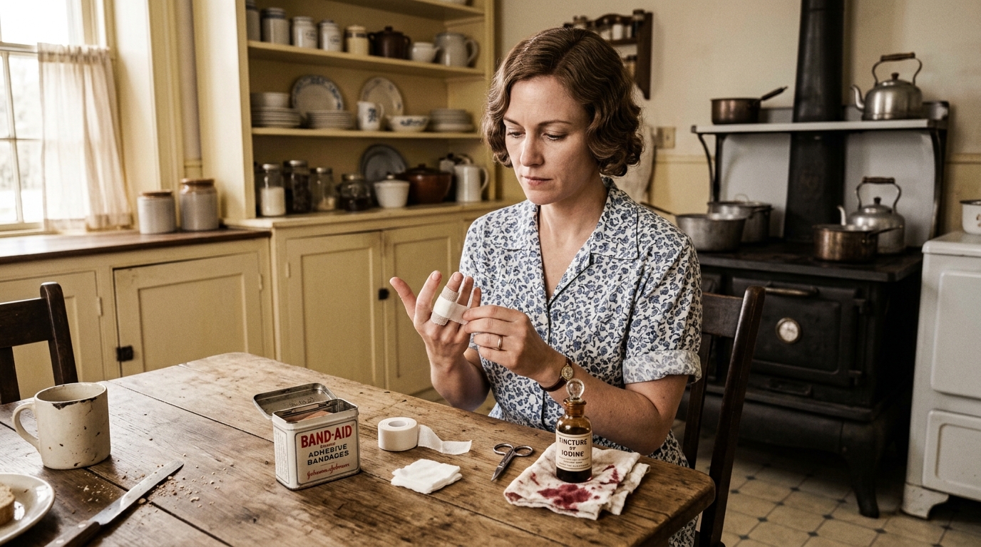 O Band-Aid foi inventado por um marido cansado de enfaixar a esposa, que se cortava toda vez que cozinhava sozinha na cozinha