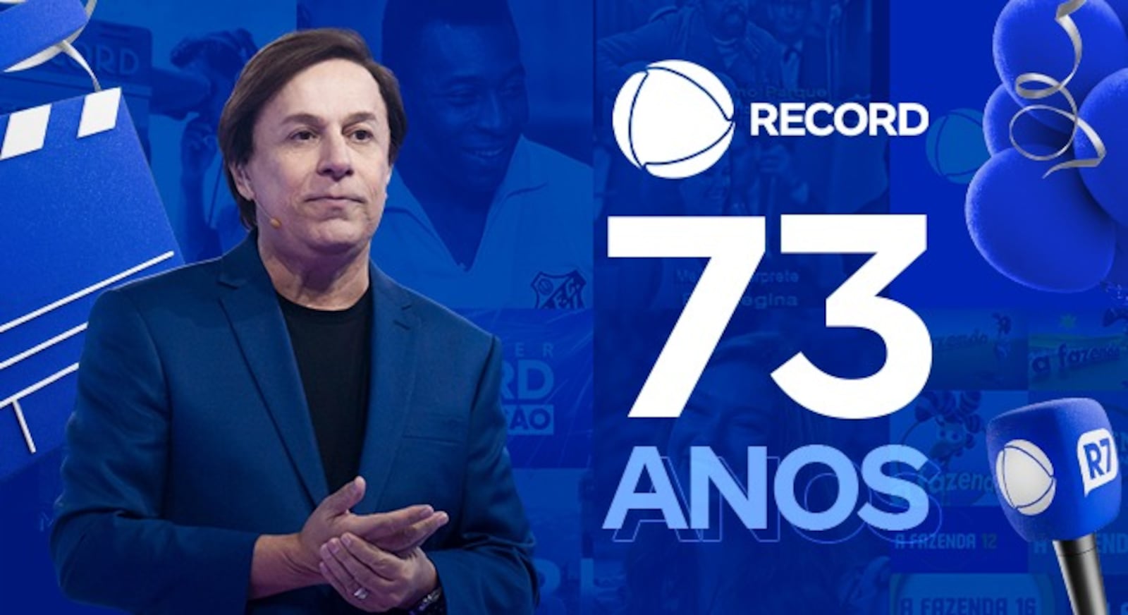 Comemore o aniversário da RECORD com o quiz do Acerte ou Caia! Arte/R7