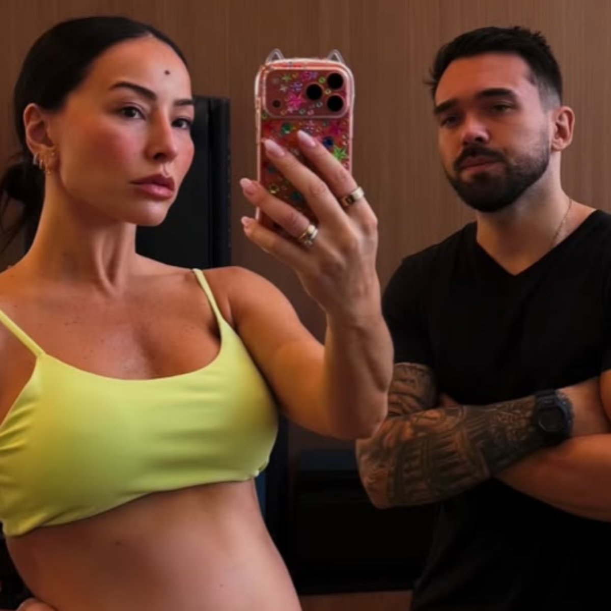 Sabrina Sato exibe no Instagram barrigão de gravidez após treino