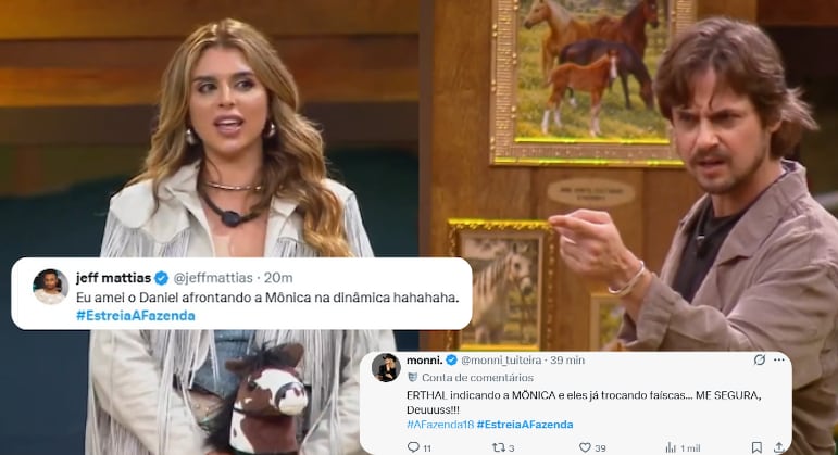 Thaíde se irrita com brincadeiras de flerte e adverte Renata Del Bianco: ‘Minha esposa não gosta’