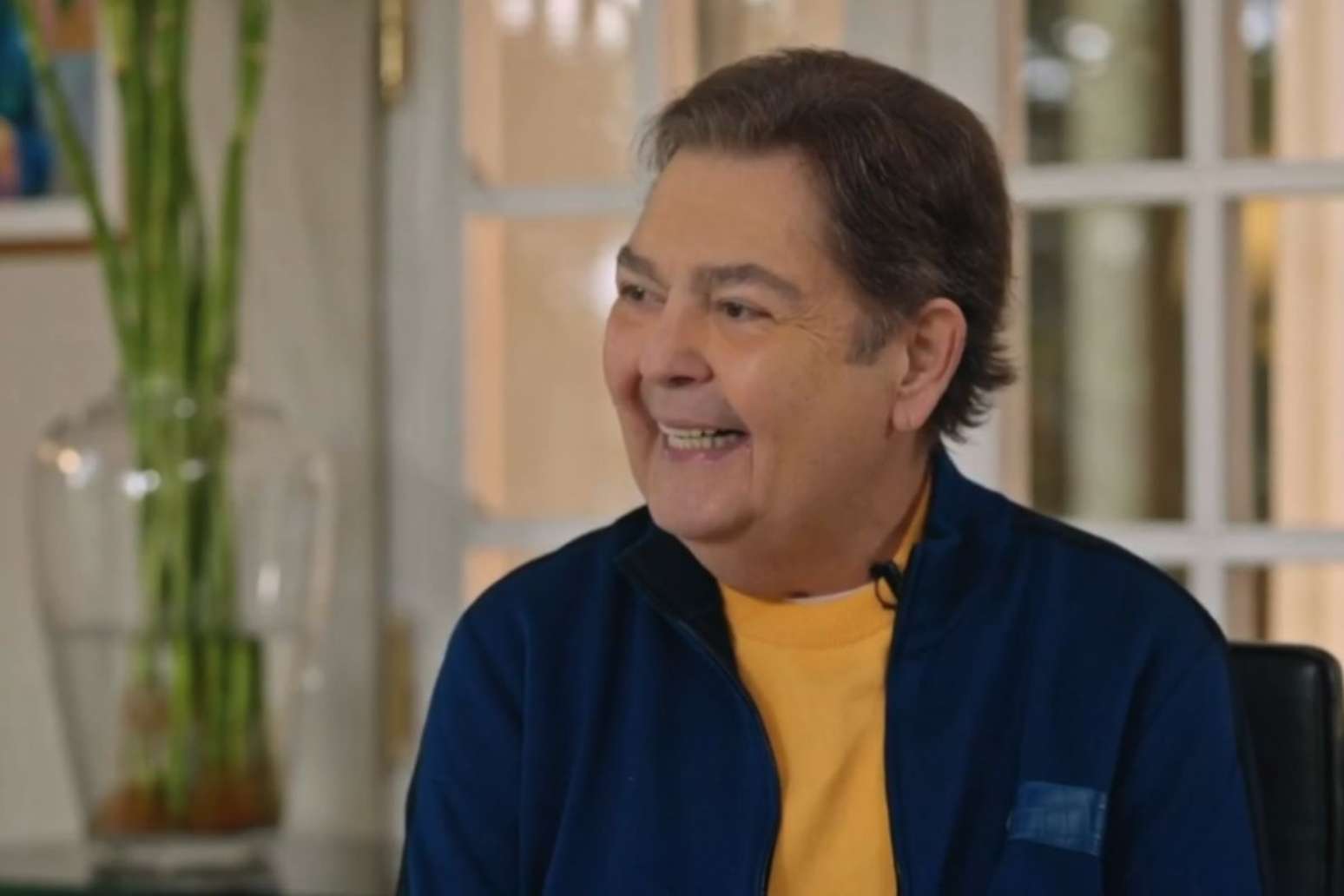 Faustão concede entrevista para Pedro Bial