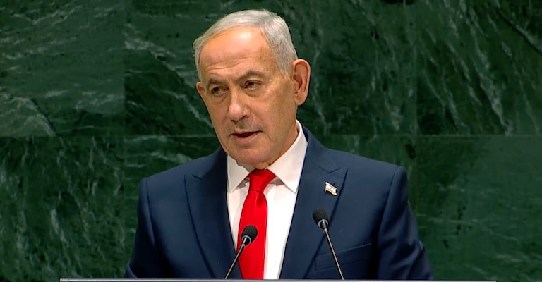 Delegações deixam plenário da ONU em protesto a Netanyahu e primeiro-ministro rebate: ‘Covardes’