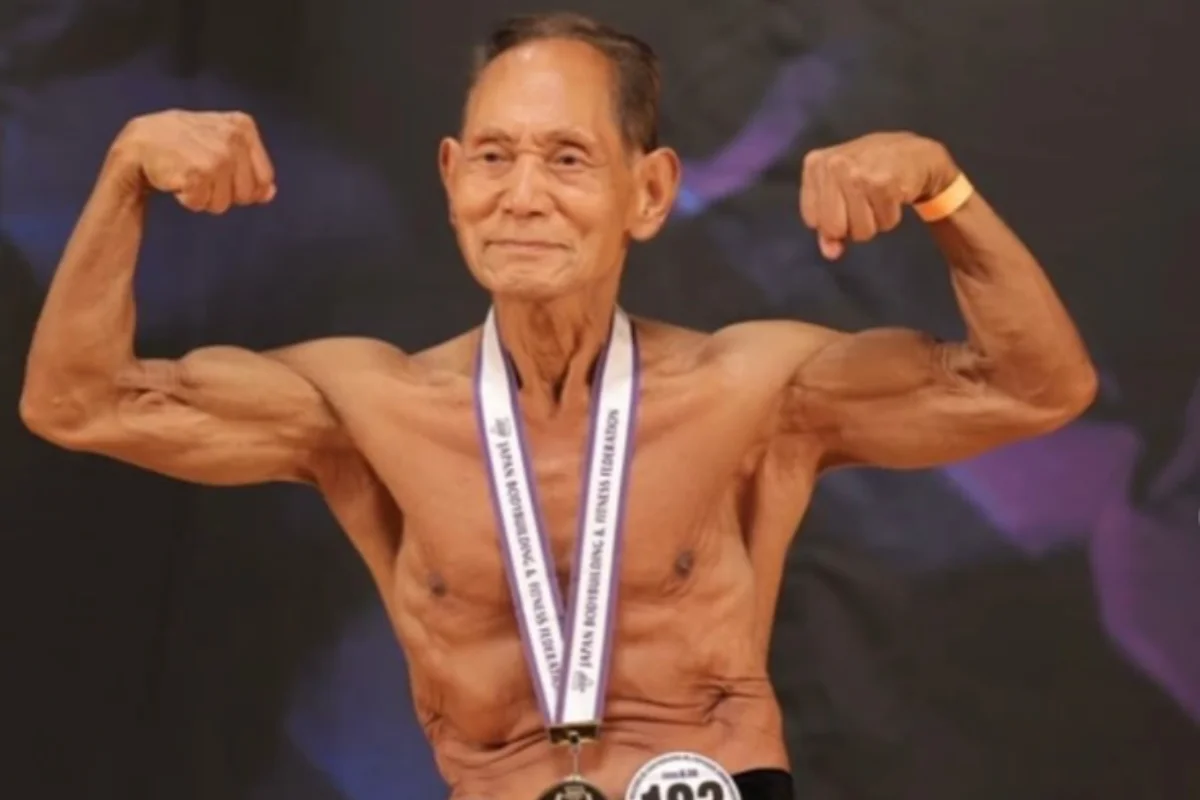 Aos 90, japonês vence campeonato de fisiculturismo e mira mais títulos