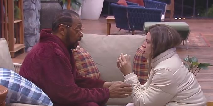 Thaíde se irrita com brincadeiras de flerte e adverte Renata Del Bianco: ‘Minha esposa não gosta’