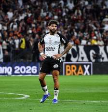 Yuri Alberto (Corinthians) durante jogo contra o Flamengo, no dia 22.03.2026. Foto: Foto Arena / Alamy