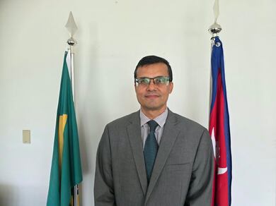 ‘Um Brasil forte e unido é o desejo do governo e do povo do Nepal’, diz embaixador