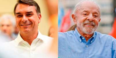 Os candidatos Flávio Bolsonaro (PL) e Luiz Inácio Lula da Silva (PT). Fotos: Vittor Sales/Divulgação Campanha Flávio Bolsonaro e Ricardo Stuckert Foto: Vittor Sales/Divulgação Campan / Estadão