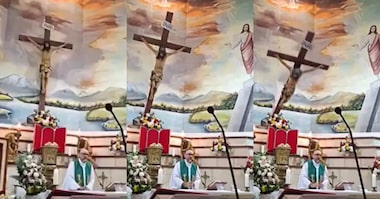 Padre morre após ser atingido por cruz em missa transmitida ao vivo