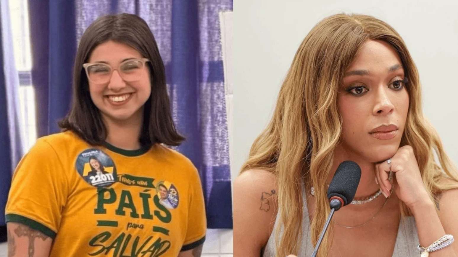 Eduarda Campopiano; Erika Hilton (Reprodução Internet)