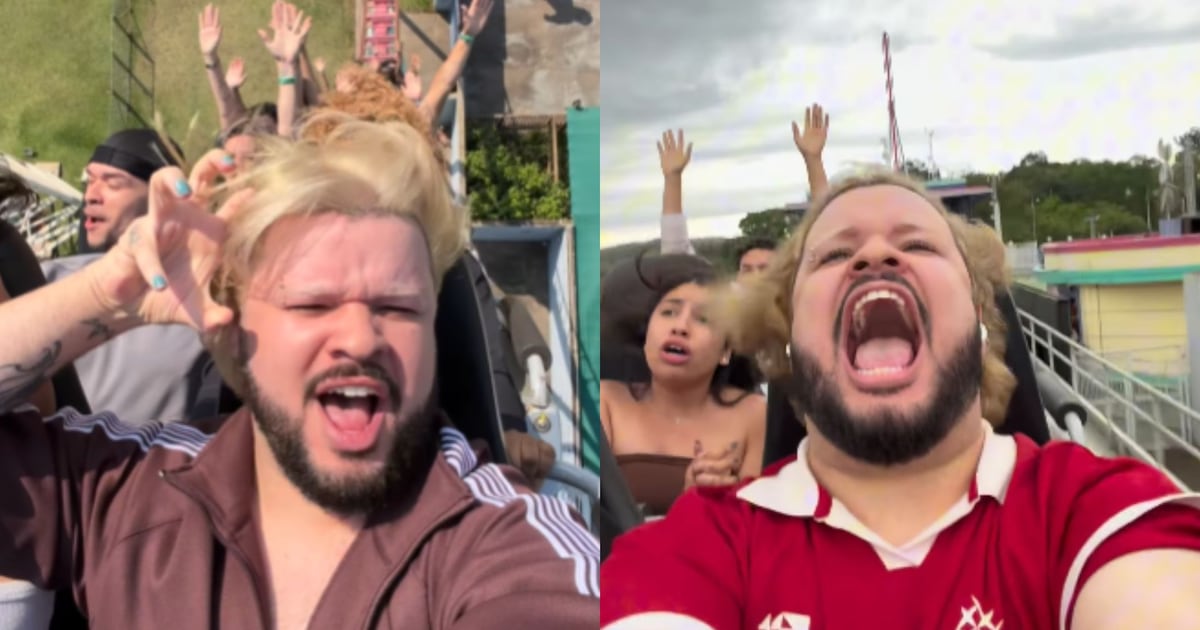 Quem é o influenciador que viralizou nas redes sociais cantando em montanha-russa