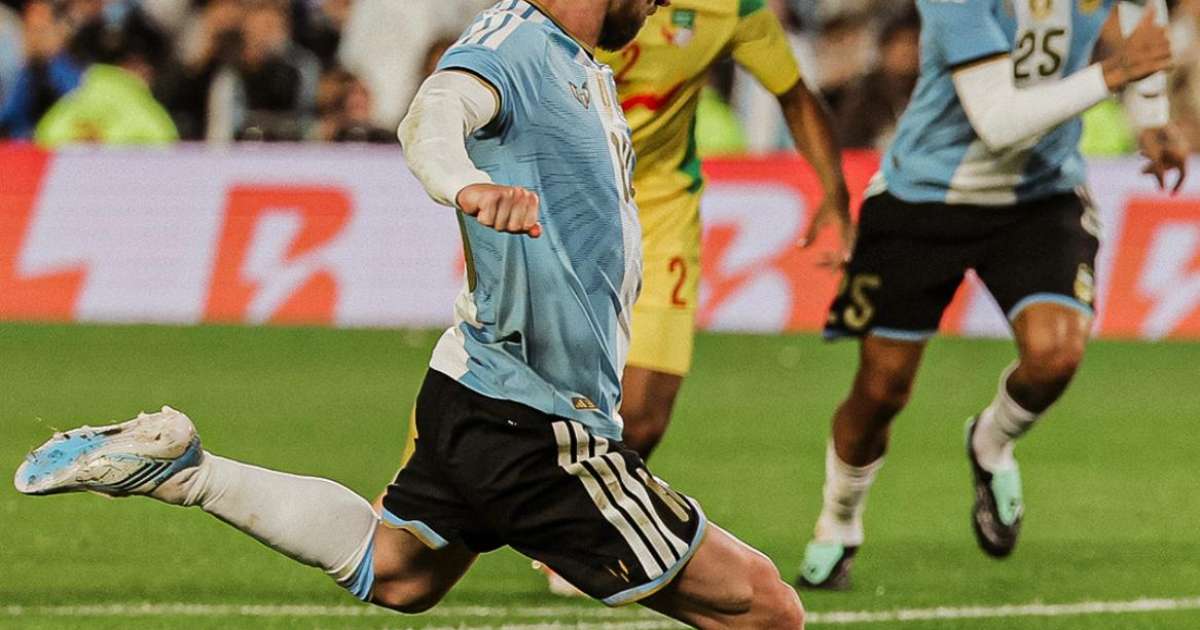 Veja último gol de Messi com a camisa da seleção argentina