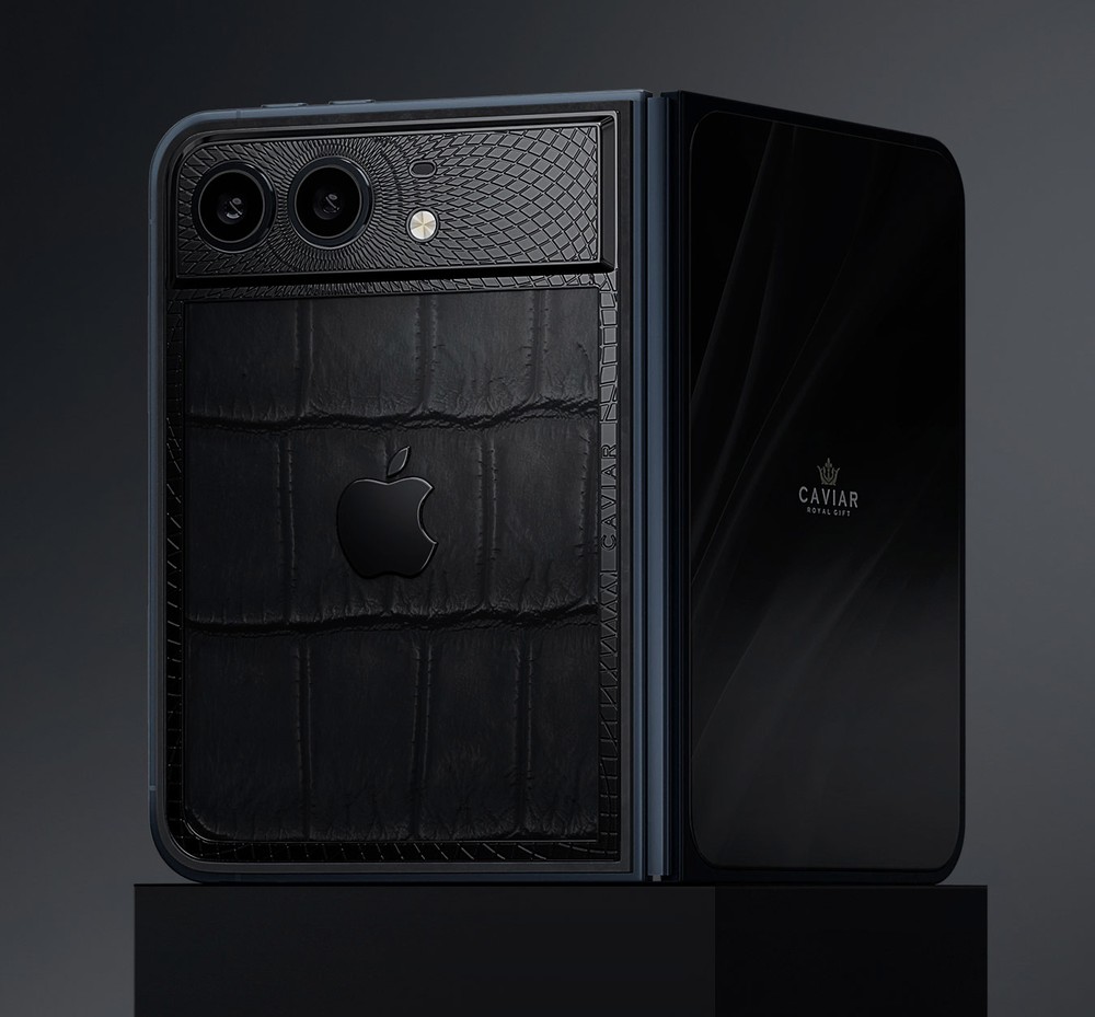 iPhone Duo (Titanium) com couro de crocodilo legítimo — Foto: Divulgação/Caviar