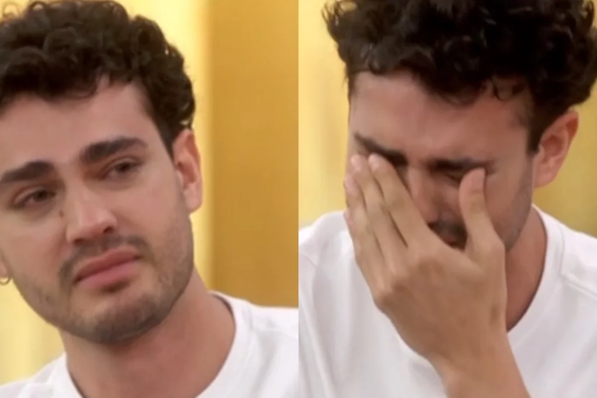 Ator de Quem Ama Cuida tem crise de choro ao vivo na Globo. Veja vídeo