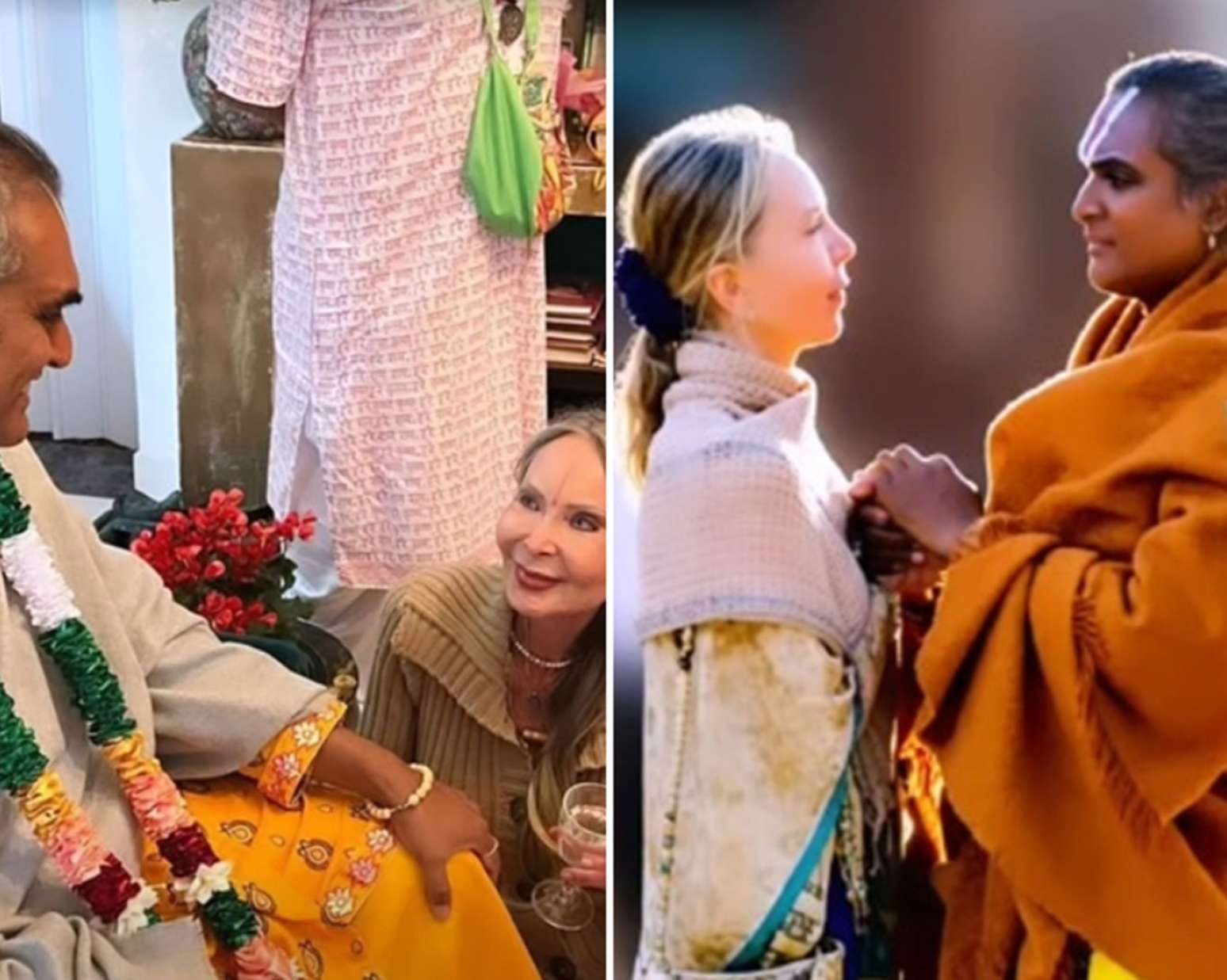 Maria Stella Splendore com Paramahamsa Vishwananda: uma vida dedicada &agrave;s mensagens de evolu&ccedil;&atilde;o espiritual