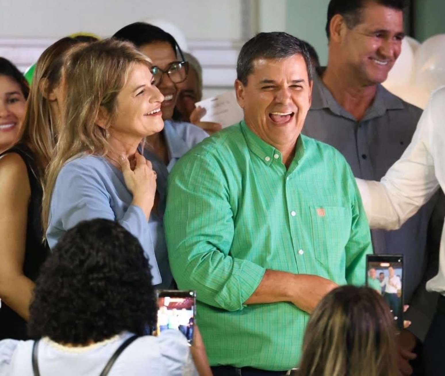 Fl&aacute;via Morais (MDB), reeleita deputada federal, e George Morais (MDB), eleito deputado estadual por Goi&aacute;s
