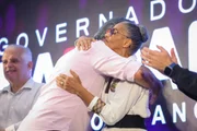 Haddad e Marina Silva (Rede) após apuração dos votos