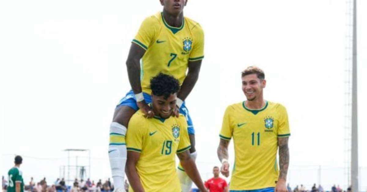 Brasil-Sub 20 goleia México no último amistoso na Espanha