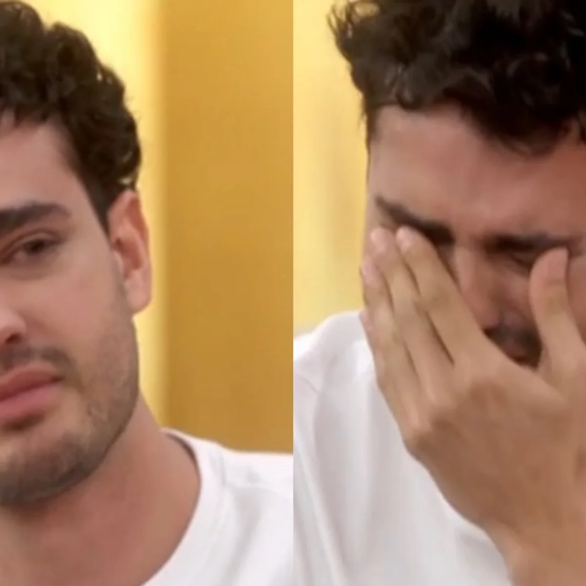Ator de Quem Ama Cuida tem crise de choro ao vivo na Globo. Veja vídeo