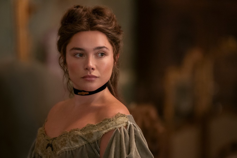 A atriz Florence Pugh integra o elenco principal de A Leste do Éden — Foto: Divulgação/Netflix